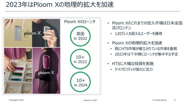 Ploom Xの販売拡大